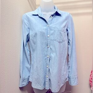 J. Crew Soft Blue Casual Shirt